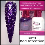 GEL POLISH / NAIL LACQUER DUO BAD INTENTION #123