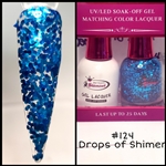 GEL POLISH / NAIL LACQUER DUO DROPS OF SHIMER #124