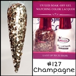 GEL POLISH / NAIL LACQUER CHAMPAGNE #127