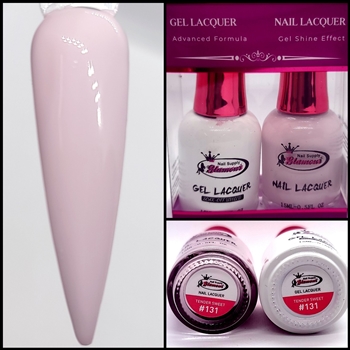 Glamour GEL POLISH / NAIL LACQUER DUO TENDER SWEET #131