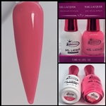 Glamour GEL POLISH / NAIL LACQUER DUO GLOWING PINK #141