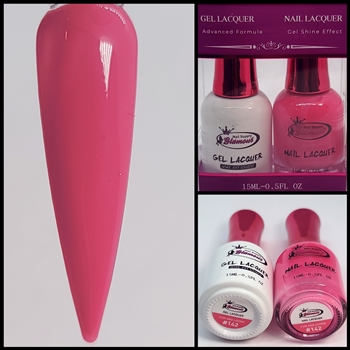 Glamour GEL POLISH / NAIL LACQUER DUO FUN AND LOVING #142