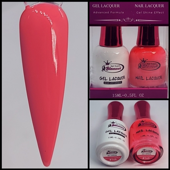 Glamour GEL POLISH / NAIL LACQUER DUO EXPLOSING NARANJA #145