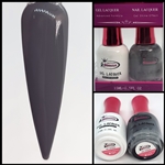 Glamour GEL POLISH / NAIL LACQUER DUO MIDNIGHT DARKNESS #161