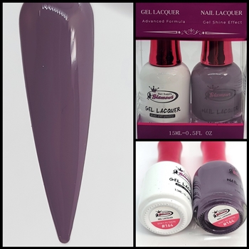 Glamour GEL POLISH / NAIL LACQUER DUO DON'T GO THERE #164