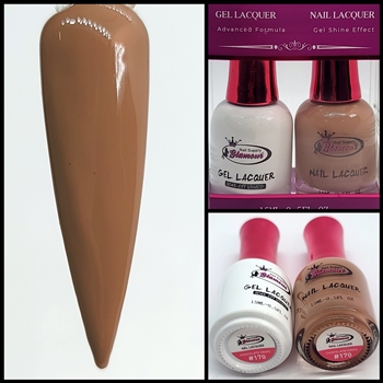 Glamour GEL POLISH / NAIL LACQUER DUO CHOCOLATE DRIPS #170