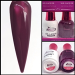 Glamour GEL POLISH / NAIL LACQUER DUO DARKNESS #172