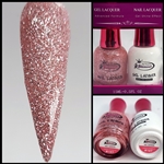 Glamour GEL POLISH / NAIL LACQUER DUO SWEET SPARKLE #187