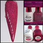 Glamour GEL POLISH / NAIL LACQUER DUO MELTING HEART #189