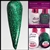 Glamour GEL POLISH / NAIL LACQUER DUO GREEN AS IT #199