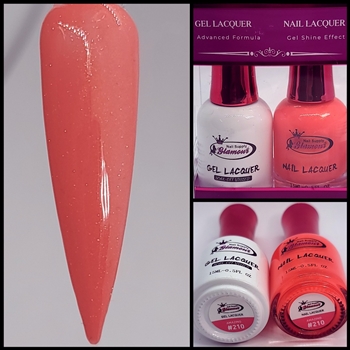 Glamour GEL POLISH / NAIL LACQUER DUO AMAZING #210