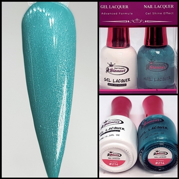 Glamour GEL POLISH / NAIL LACQUER DUO GO AWAY #214