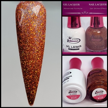 Glamour GEL POLISH / NAIL LACQUER DUO FALLING AWAY #225