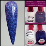 Glamour GEL POLISH / NAIL LACQUER DUO PASSIONATE BLUE #229