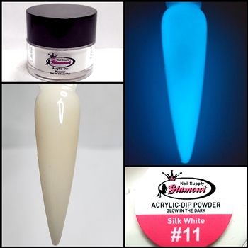 2 in 1 Acrylic & Dip GLOW "SILK WHITE" #11 1/2oz