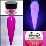 2 in 1 Acrylic & Dip GLOW "SPUNKY PINK" #15 1/2oz