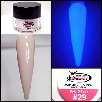 2 in 1 Acrylic & Dip GLOW "POLO D ROSA" #29 1/2oz