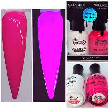 GLOW In The DARK Gel Polish / Nail Lacquer DUO YES!YES! #17