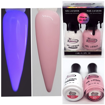 GLOW In The DARK Gel Polish / Nail Lacquer DUO SIMPLE #27