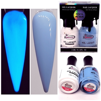 GLOW In The DARK Gel Polish / Nail Lacquer DUO WINTER IS CALLING #40