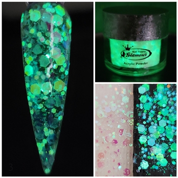 Glamour AB Acrylic Glitter (Glow in the Dark) 1 oz # 3