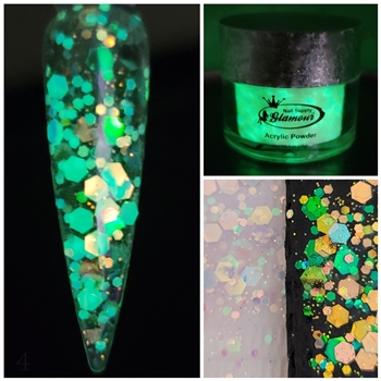 Glamour AB Acrylic Glitter (Glow in the Dark) 1 oz # 4