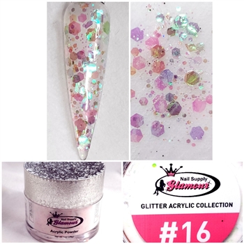 Glamour GLITTER Acrylic Powders 1 oz