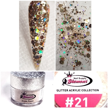 Glamour GLITTER Acrylic Powders 1 oz