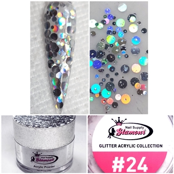 Glamour GLITTER Acrylic Powders 1 oz