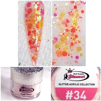 Glamour GLITTER Acrylic Powders 1 oz