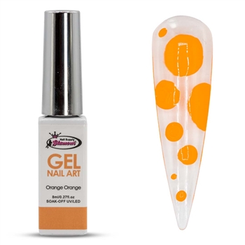 Gel Nail Art Liners (Orange Orange)