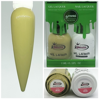 GREENS Gel Polish / Nail Lacquer DUO FERN # 08