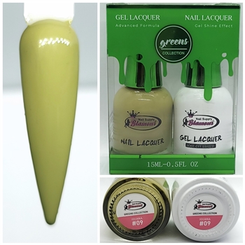 GREENS Gel Polish / Nail Lacquer DUO IGUANA # 09