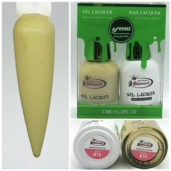 GREENS Gel Polish / Nail Lacquer DUO OLIVE # 10