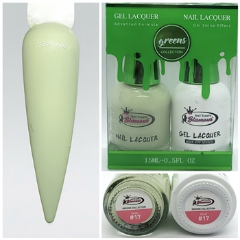 GREENS Gel Polish / Nail Lacquer DUO SAGE # 17