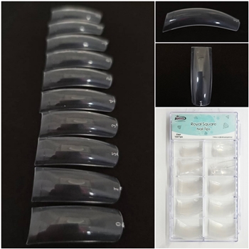 Royal Square Nail Tips ( clear ) 100pcs Box