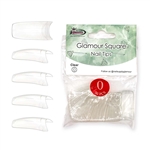 Glamour Square Nail Tips ( clear ) 50pcs Bag #0