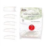 Glamour Square Nail Tips ( clear ) 50pcs Bag #7