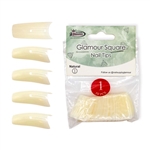 Glamour Square Nail Tips ( natural ) 50pcs Bag #1