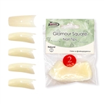 Glamour Square Nail Tips ( natural ) 50pcs Bag #2