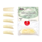 Glamour Square Nail Tips ( natural ) 50pcs Bag #9