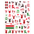 Christmas Nail Stickers / Deers / Red / Green