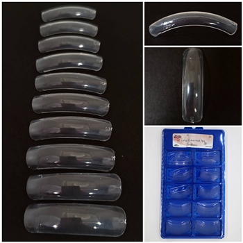 Long Curve Nail Tips ( clear ) 100pcs Box