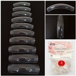 Long Curve Nail Tips ( clear ) 50pcs Bag #4