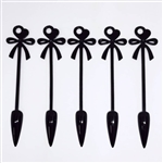 Bow Stiletto Swatches ( BLACK ) 24 pcs