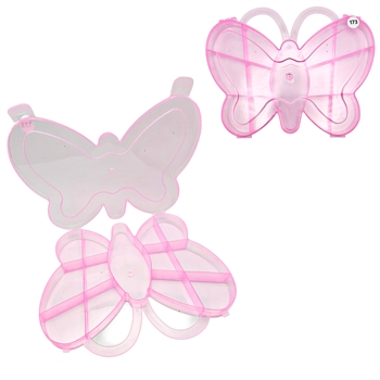 Charms Storage Box / Tray ( Pink Butterfly )