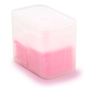 Nail Wipes Rounded Container (Clear)