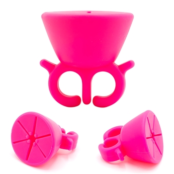 Ring Rubber Bottle Holder ( Pink )