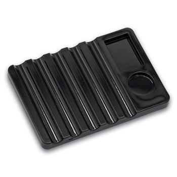 Black Brush Holder Tray