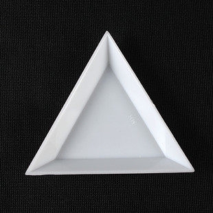 WHITE TRIANGLE Rhinestone TRAY (Small)